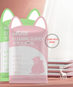 Găng tay tắm khô cho Chó Mèo siêu sạch và tiện lợi - Love Pets Shop