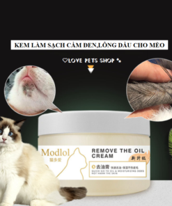 Kem làm sạch & khăn ướt lau cằm đen, lông dầu và ố vàng cho Mèo mẫu mã mới