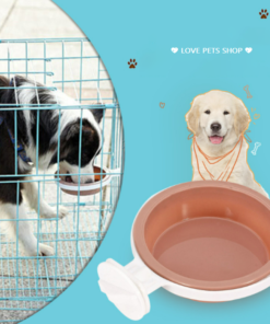 Chén gắn chuồng cho Chó Mèo bằng nhựa có nút vặn