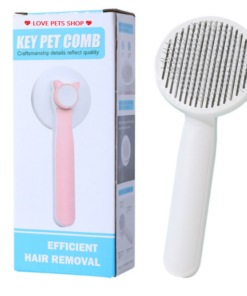 LƯỢC CHẢI LÔNG CHO CHÓ MÈO CÓ NÚT BẤM NHẢ LÔNG KEY PET