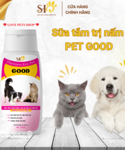 Sữa tắm thảo dược Pet Good trị ghẻ và nấm da cho chó mèo 150ml