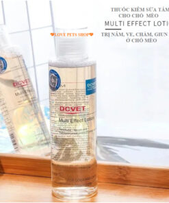 Thuốc kiêm sữa tắm trị viêm da, kháng khuẩn, ve nấm chàm cho Chó Mèo DCVET chai 200ml