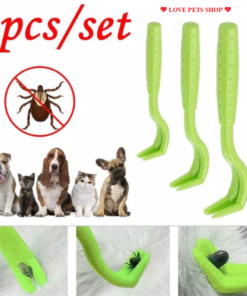 Kẹp bắt ve rận cho chó mèo bằng nhựa ABS 1 túi gồm 3 cái