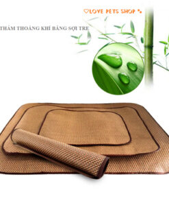 Thảm làm mát cho Chó Mèo bằng sợi tre