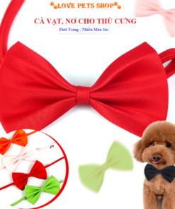 Vòng cổ thắt cà vạt cho Chó mèo đơn sắc