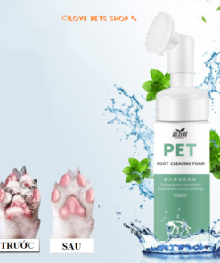Bọt rửa chân chuyên dụng cho Chó Mèo chai 150ml