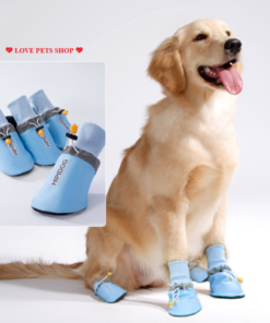Giày cho Chó lớn có phản quang thương hiệu Hipidog (Bộ gồm 4 chiếc)