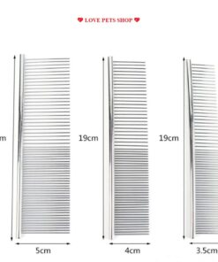 Lược chải lông cho Chó Mèo bằng inox chắc chắn nhiều size