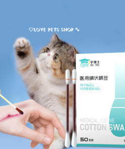 Tăm bông khử trùng vết thương cho Chó mèo