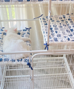 Thảm lót chuồng cho Chó Mèo có dây buộc 4 góc chống trượt - Love pets shop