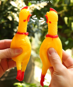 Đồ chơi gà la hét cho Chó Mèo, đùi gà có kèn kêu