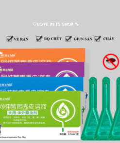 Nhỏ gáy trị ve rận cho Chó Mèo hộp 1 tuýp