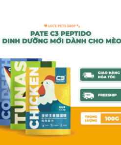 Thức ăn ướt cho Mèo dinh dưỡng hoàn chỉnh và cân bằng C3 Peptido