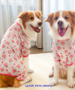 Áo liền quần có tay cho Chó Mèo bằng vải polyester mỏng thoáng mát