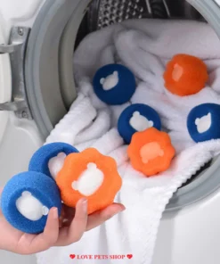Dụng cụ lấy lông rụng Chó Mèo, tóc rụng trên quần áo và cho máy giặt hình gấu trúc
