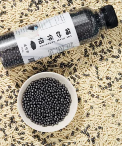 Hạt khử mùi cát Mèo than hoạt tính chai 300gram