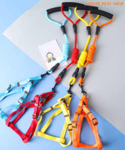 Bộ dây dắt cho Chó Mèo kèm đai yếm ngực bằng chất liệu vải Nylon