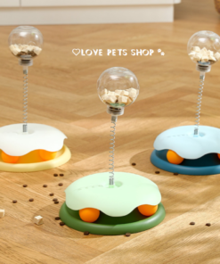Đồ chơi cho Mèo tháp banh gắn quả cầu rò rỉ thức ăn