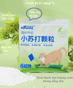 Bột khử mùi cát Mèo bằng baking soda bịch 100gram Borammy