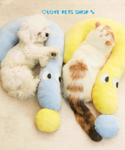 Gối ôm kiêm gối kê đầu cho Chó Mèo hình dấu chấm hỏi