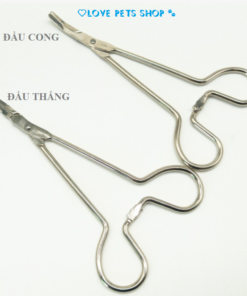 Kẹp nhổ lông tai cho Chó Mèo bằng kim loại mạ chrome