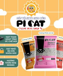 Cát vệ sinh mix hạt Carbon hoạt tính cho mèo túi 9L