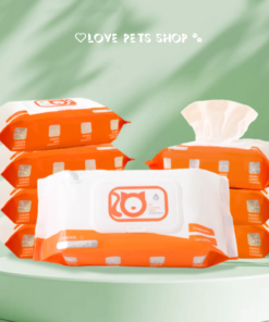 Khăn ướt vệ sinh cho Chó Mèo khổ lớn 15cm*20cm bịch 80 tờ taotaopets