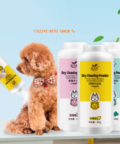 Bột tắm khô cho Chó Mèo Dorrikey chai 260gram