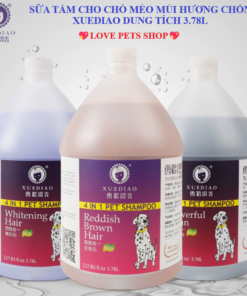 Sữa tắm cho Chó Mèo dòng cao cấp hương chồn chính hãng Xuediao chai lớn 3.78L