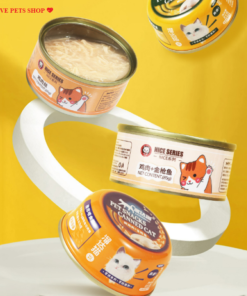 Thức ăn ướt súp thịt đóng hộp bổ sung dinh dưỡng cho Mèo