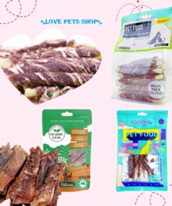 Bánh thưởng cho Chó sụn bò, thịt bò bọc da gặm sạch răng