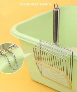 Xẻng xúc cát, lọc cát vệ sinh cho Mèo bằng inox