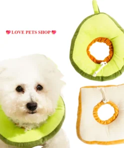Vòng cổ chống liếm cho chó mèo hình bánh mì & trái bơ