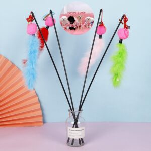 Đồ chơi cần câu Mèo banh lông vũ