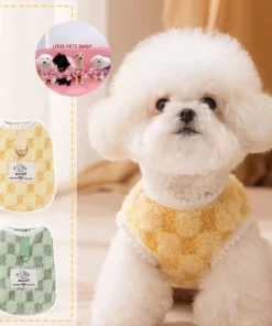Áo lông mềm mịn cho Chó Mèo có khoen móc dây dắt WCat