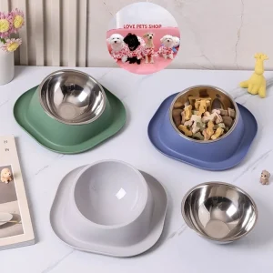 Chén ăn đơn nghiêng chống kiến cho Chó Mèo