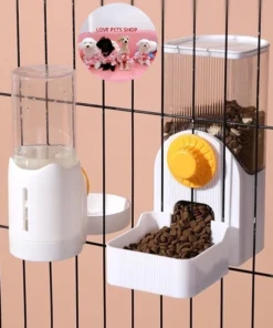 Bình đựng nước và thức ăn cho Chó Mèo gắn chuồng cao cấp