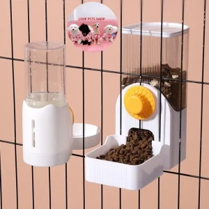 Bình đựng nước và thức ăn cho Chó Mèo gắn chuồng cao cấp