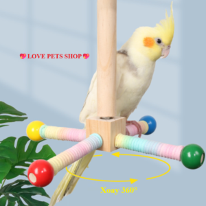 Trụ quay 360 độ gắn chuồng cho Chim vẹt