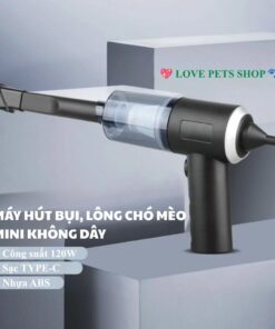 Máy hút bụi, lông rụng Chó Mèo cầm tay mini tiện lợi