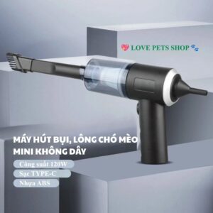 Máy hút bụi, lông rụng Chó Mèo cầm tay mini tiện lợi